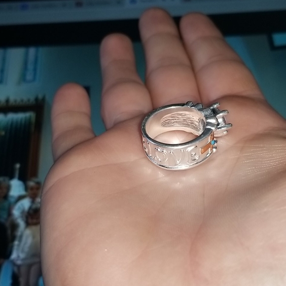 New Western Cross Chunky Ring Turquoise Sz… - Picture 8 of 11